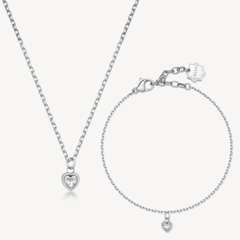 Brosway - Set Collana E Bracciale Chakra - Acciaio - Cristalli
