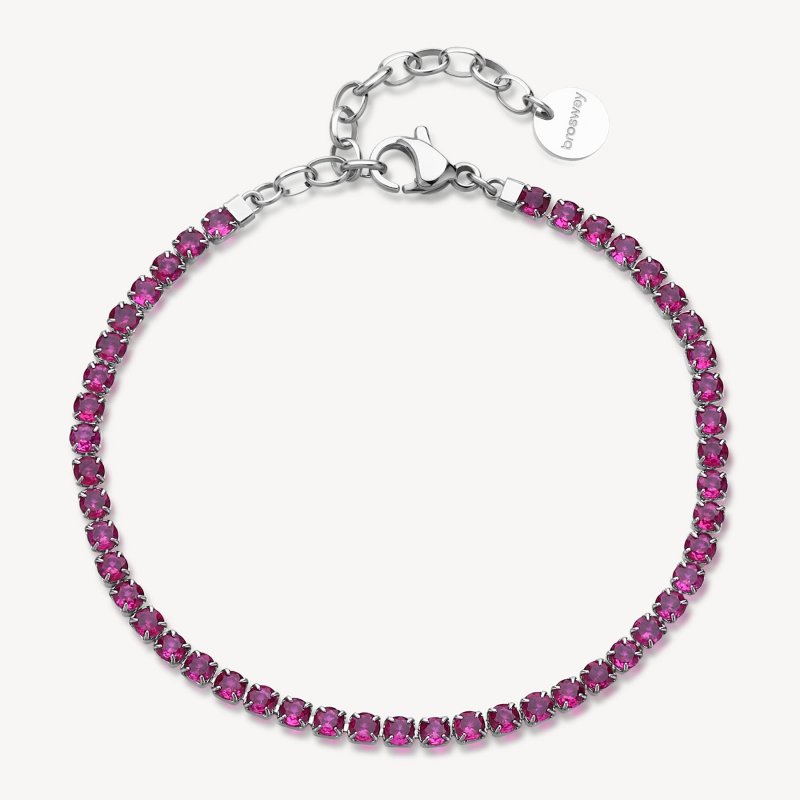 Brosway - Bracciale Desideri - Acciaio - Zirconi Ruby