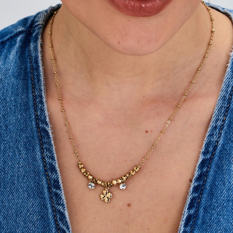 Brosway - Collana Chakra Portafortuna - Acciaio - Oro 14K