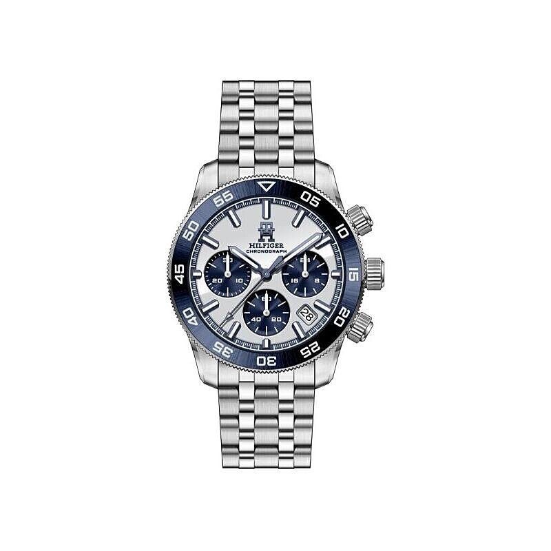 Tommy Hilfiger - Orologio Cronografo Uomo - Acciaio - Bianco