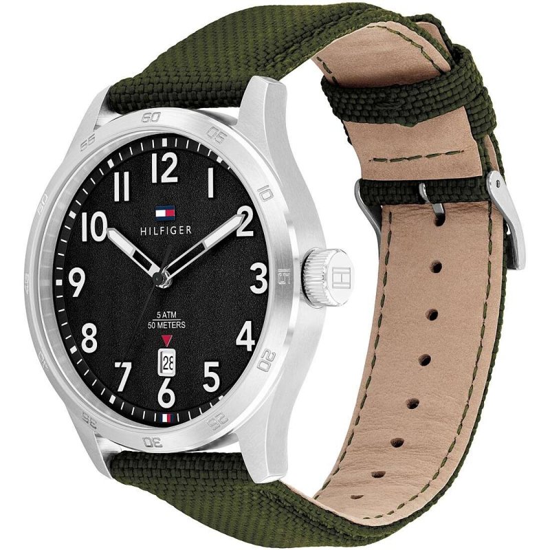 Tommy Hilfiger - Orologio Cronografo Uomo - Acciaio - Quadrante Nero