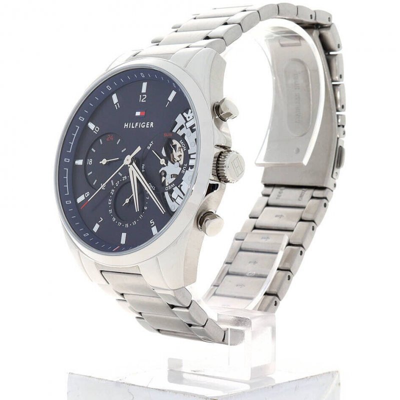 Tommy Hilfiger - Orologio Baker Uomo - Multifunzione - Blu - Acciaio