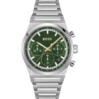 Hugo Boss - Candor Chrono 1514220 - Uomo - Quadrante Verde - Acciaio
