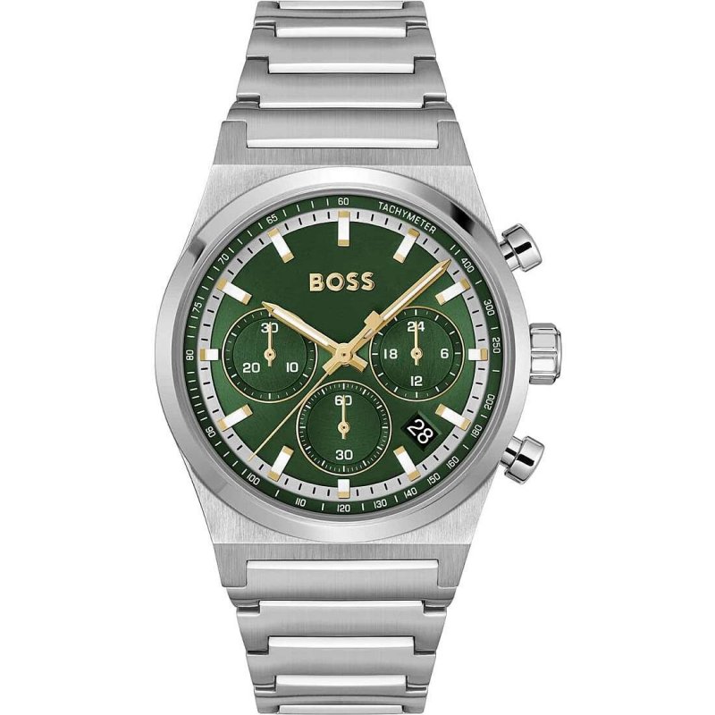 Hugo Boss - Candor Chrono 1514220 - Uomo - Quadrante Verde - Acciaio