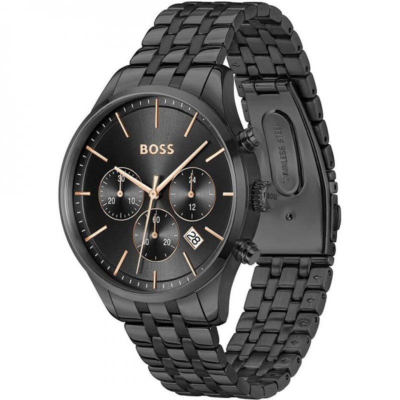 Hugo Boss - Avery Qtm 1514256 - Cronografo Uomo - Acciaio Nero
