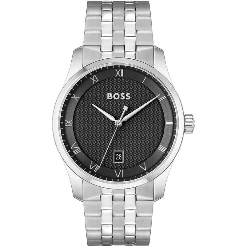 Hugo Boss - Orologio Principle - Uomo - Quadrante Nero - Acciaio