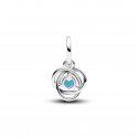 Charm Pendente Cerchio Eterno Turchese Dicembre