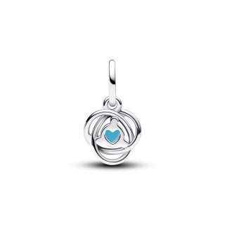 Charm Pendente Cerchio Eterno Turchese Dicembre