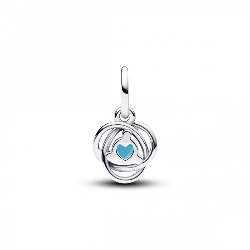 Charm Pendente Cerchio Eterno Turchese Dicembre