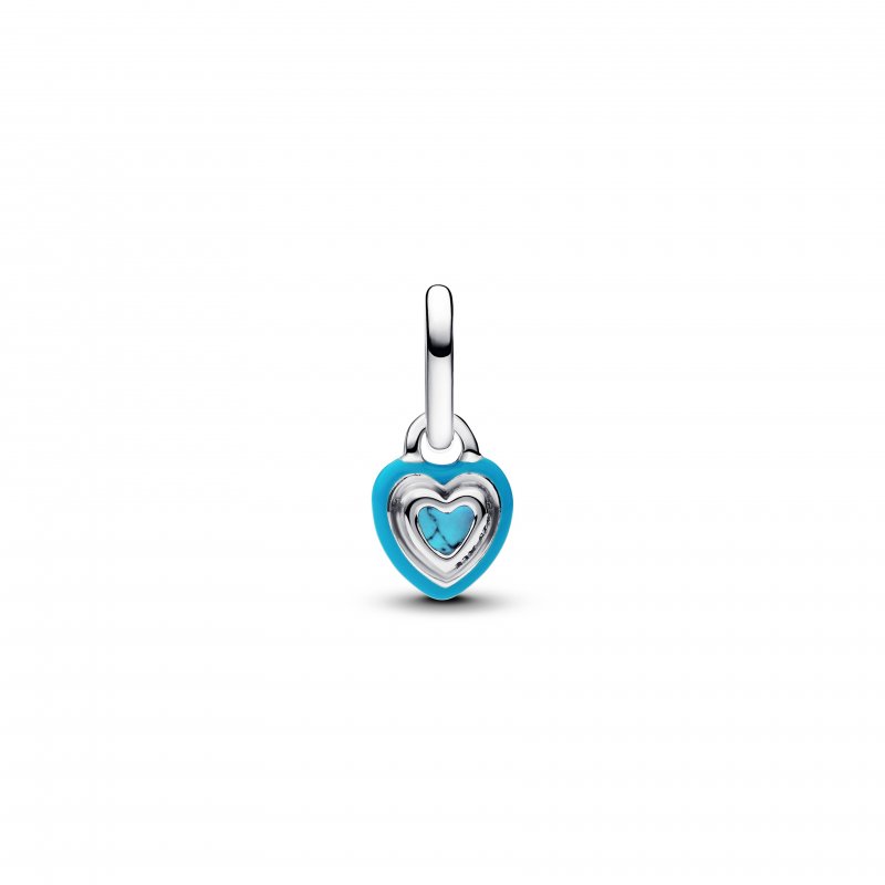 Charm Mini Pendente Turqoise Chakra Heart Pandora ME