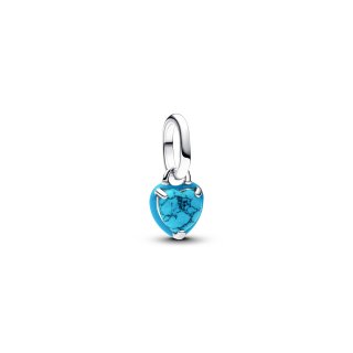 Charm Mini Pendente Turqoise Chakra Heart Pandora ME