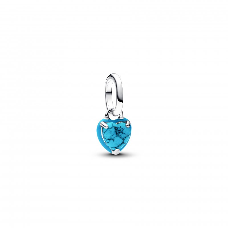 Charm Mini Pendente Turqoise Chakra Heart Pandora ME