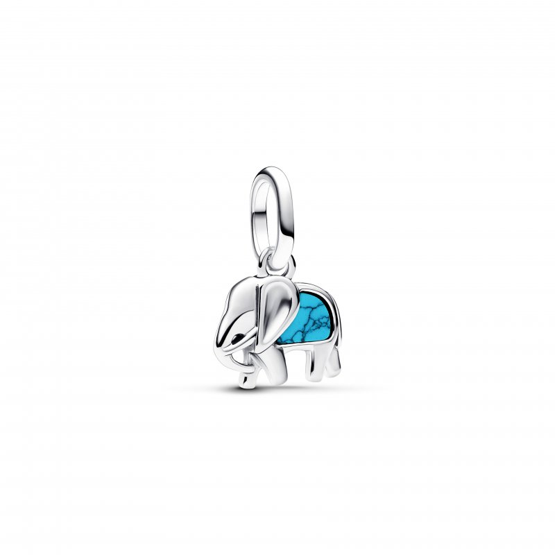 Charm Mini Pendente Elefante Turchese Pandora ME