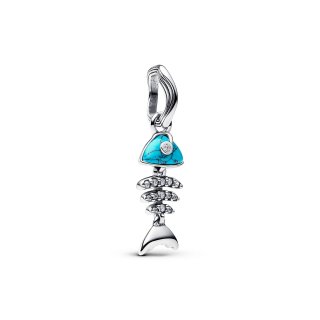Charm Pendente Lisca Di Pesce Turchese