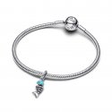 Charm Pendente Lisca Di Pesce Turchese