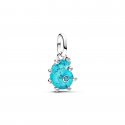 Charm Pendente Conchiglia Vetro di Murano Turchese