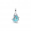 Charm Pendente Conchiglia Vetro di Murano Turchese