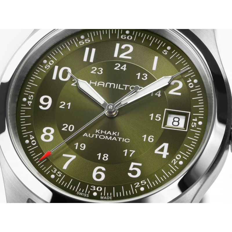 Hamilton - Khaki Field Auto 38Mm - Verde - Acciaio Inossidabile