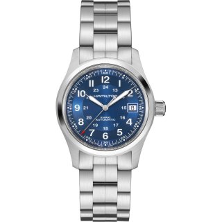 Hamilton - Khaki Field Auto 38Mm - Quadrante Blu - Acciaio