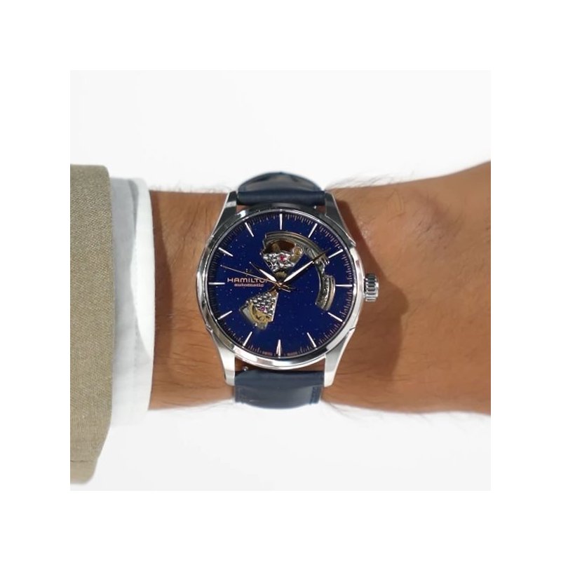 Hamilton - Jazzmaster Open Heart - Automatico - Quadrante Blu