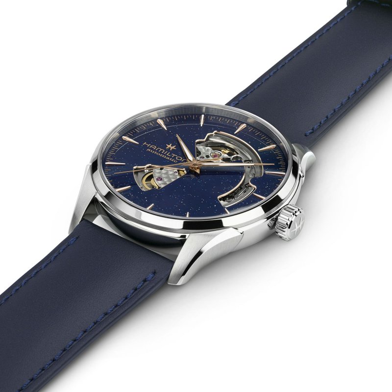 Hamilton - Jazzmaster Open Heart - Automatico - Quadrante Blu