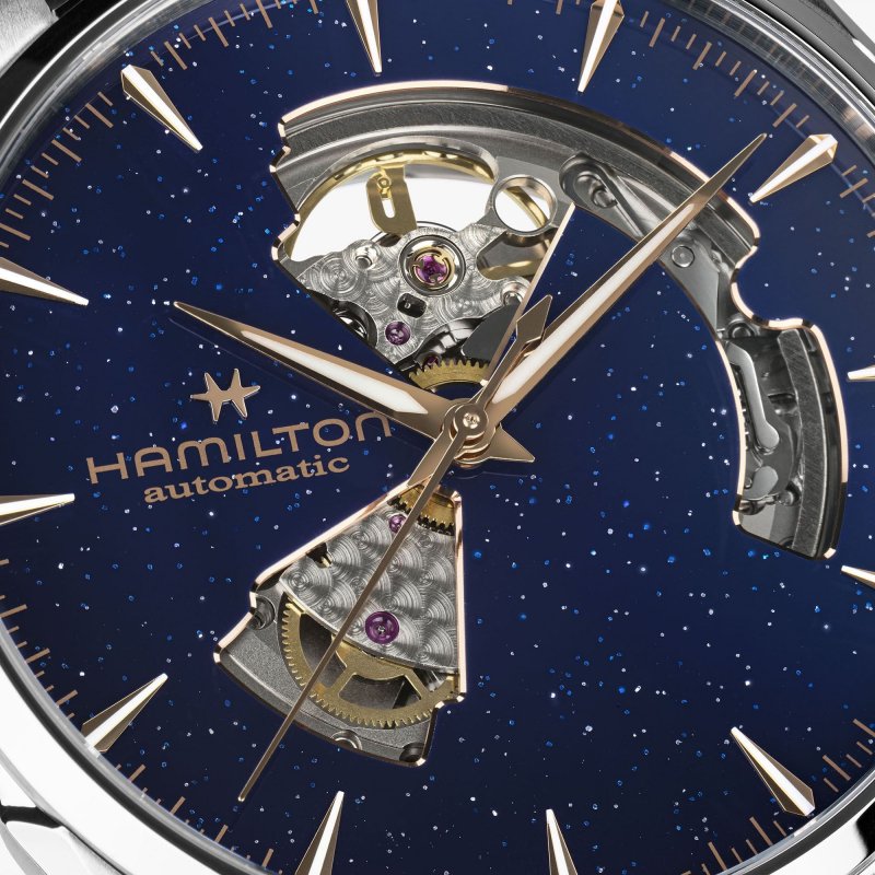 Hamilton - Jazzmaster Open Heart - Automatico - Quadrante Blu