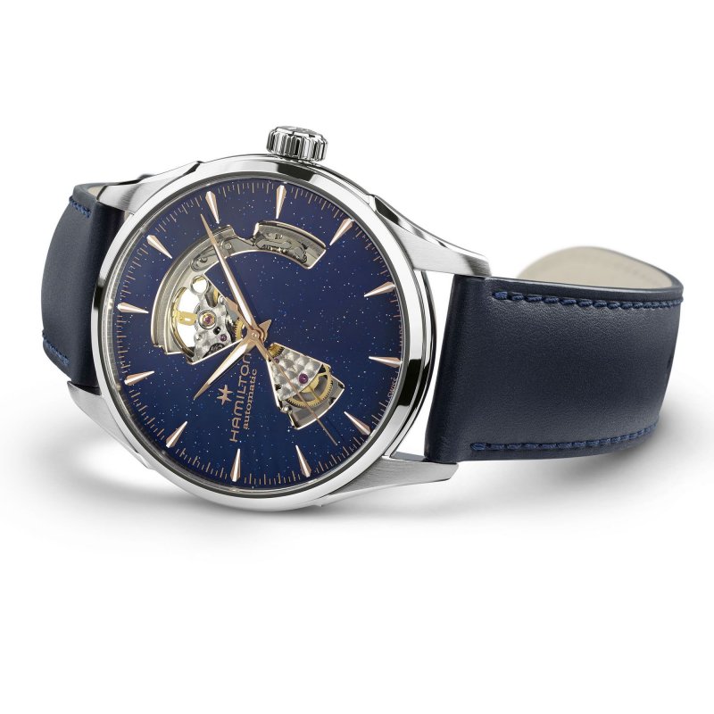 Hamilton - Jazzmaster Open Heart - Automatico - Quadrante Blu