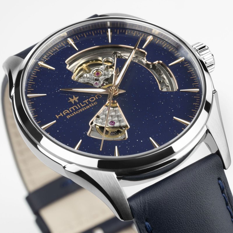 Hamilton - Jazzmaster Open Heart - Automatico - Quadrante Blu