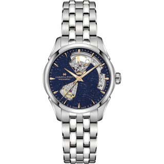 Hamilton - Jazzmaster Open Heart Lady - Automatico - Blu