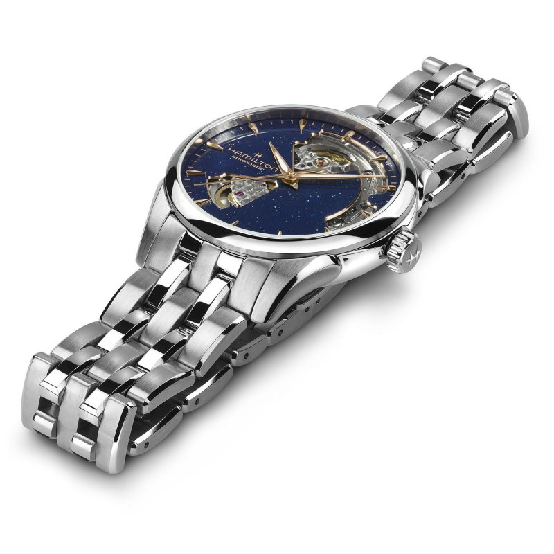 Hamilton - Jazzmaster Open Heart Lady - Automatico - Blu