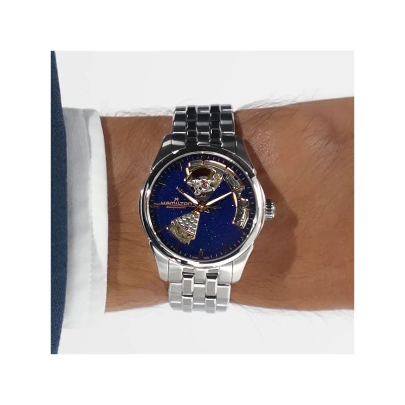 Hamilton - Jazzmaster Open Heart Lady - Automatico - Blu
