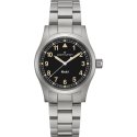 Hamilton - Khaki Field Quartz 38Mm - Acciaio - Quadrante Nero