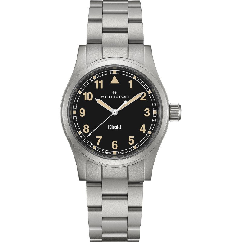 Hamilton - Khaki Field Quartz 38Mm - Acciaio - Quadrante Nero