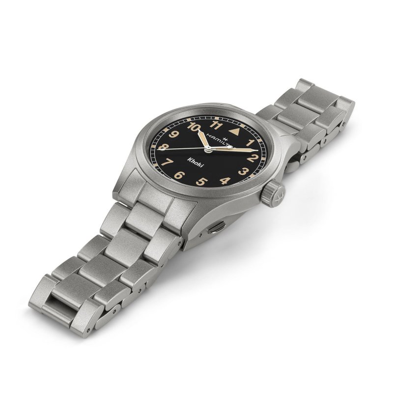 Hamilton - Khaki Field Quartz 38Mm - Acciaio - Quadrante Nero