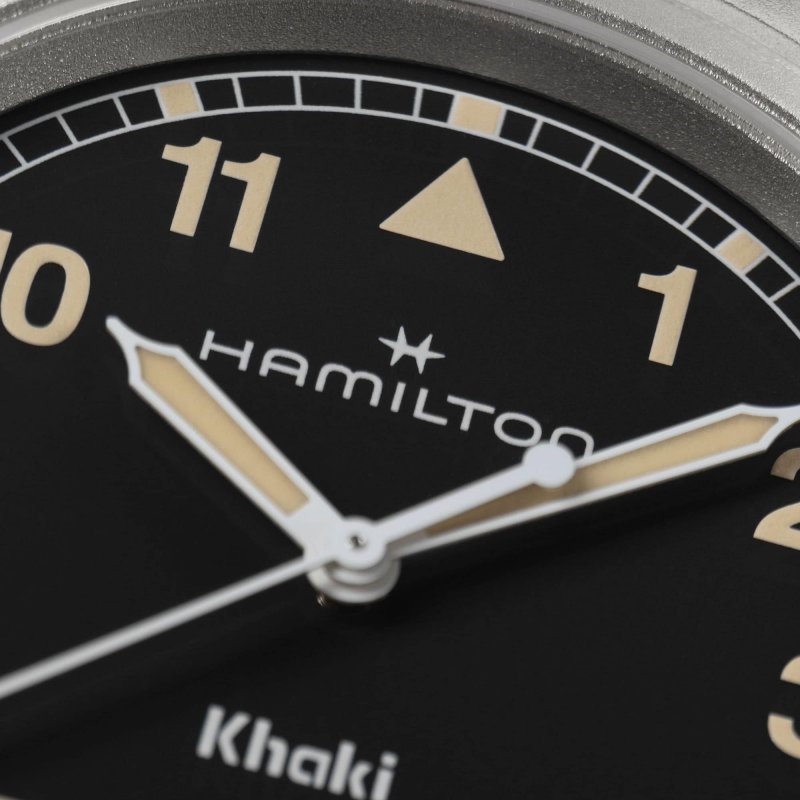 Hamilton - Khaki Field Quartz 38Mm - Acciaio - Quadrante Nero