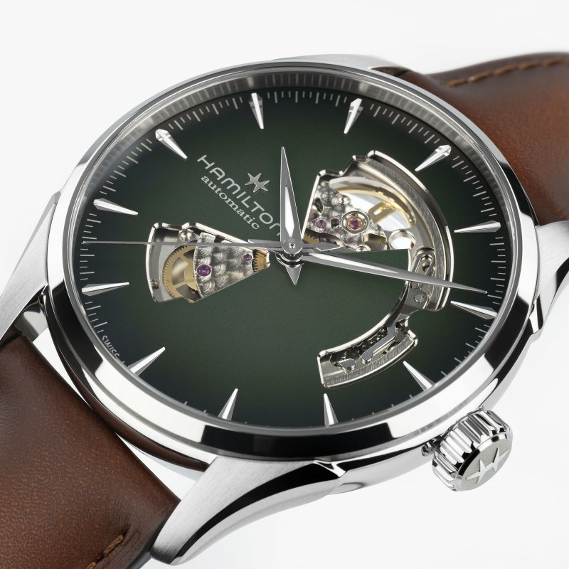 Hamilton - Jazzmaster Open Heart - Automatico - Quadrante Verde