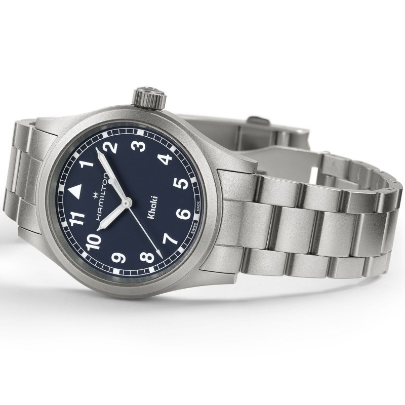 Hamilton - Khaki Field Quartz 38Mm - Blu - Acciaio
