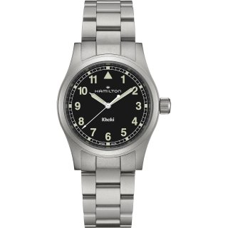 Hamilton - Khaki Field Quartz - Quadrante Nero - Acciaio