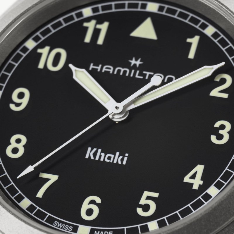 Hamilton - Khaki Field Quartz - Quadrante Nero - Acciaio