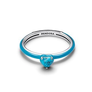 Anello Turquoise Chakra Heart Pandora ME
