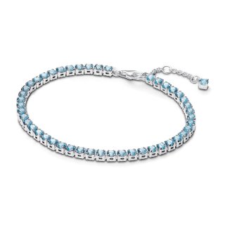 Bracciale Tennis Cristalli Azzurri