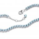 Bracciale Tennis Cristalli Azzurri