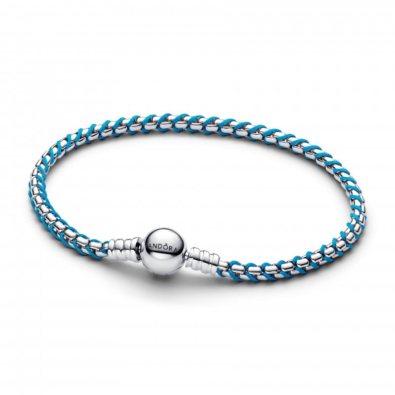Bracciale Intreccio Tessuto Turchese