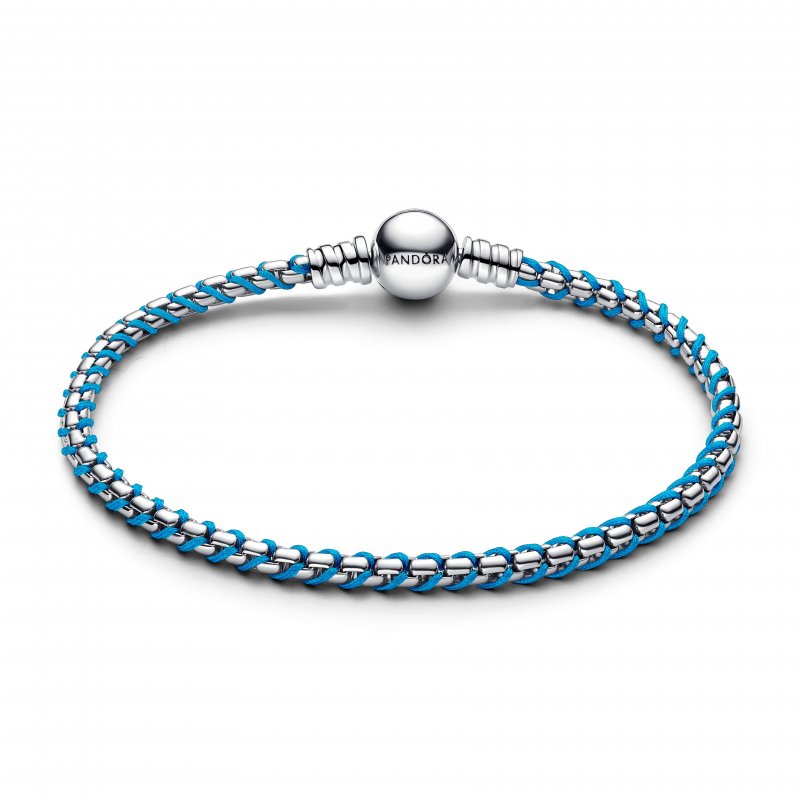 Bracciale Intreccio Tessuto Turchese