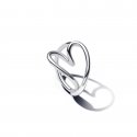 Anello Cuore Linea Sinuosa