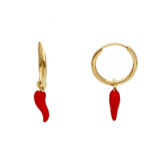 Songa Antonio - Orecchini Pendenti - Oro 18 Ct - Smalto