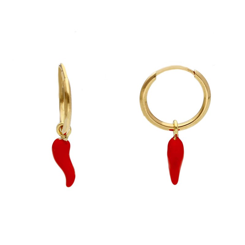 Songa Antonio - Orecchini Pendenti - Oro 18 Ct - Smalto