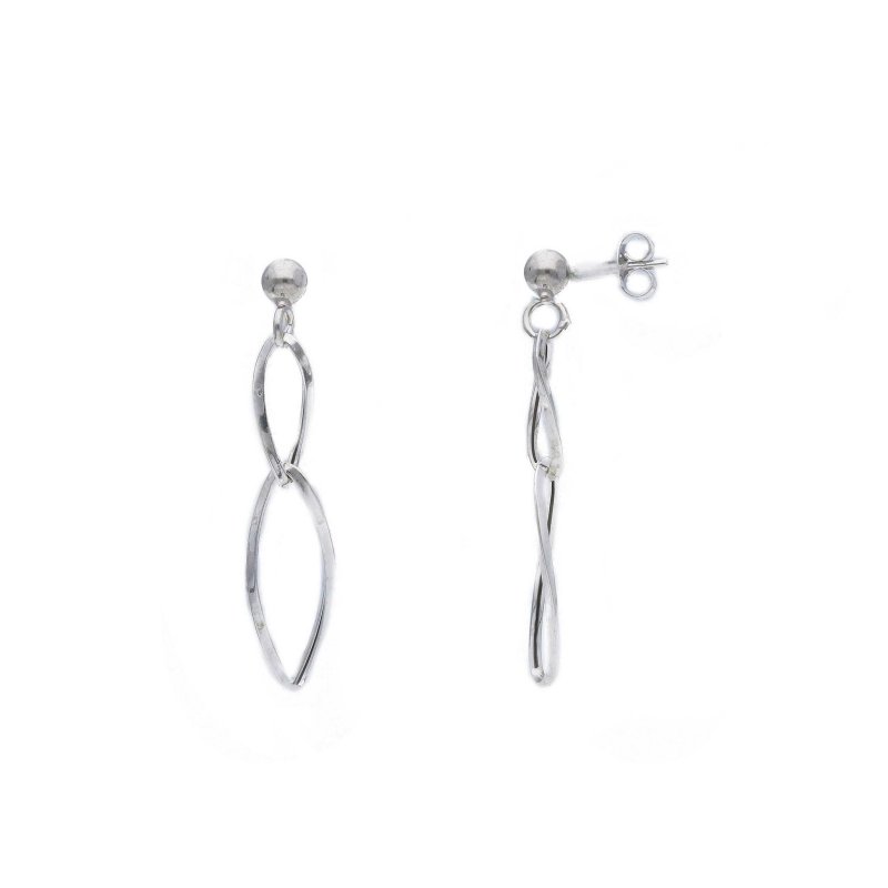 Songa Antonio - Orecchini Pendenti - Oro Bianco - 18 Ct
