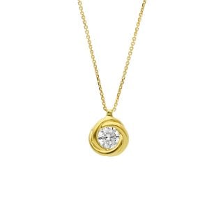 Songa Antonio - Girocollo Punto Luce - Oro Giallo - Zirconia Cubica