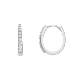 Songa Antonio - Orecchini Scattino - Oro Bianco - Zirconia Cubica